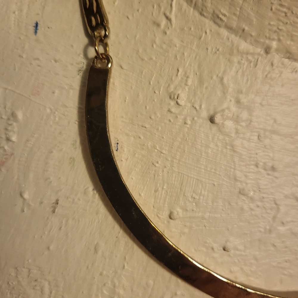 NWT Elegant Gold and Fuschia MOP Pendant Necklace ERICA LYONS - Picture 2 of 5